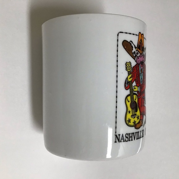 Nashville Tennessee COWboy Coffee Mug Tea Cup Guitar Boots Music City TN Vintage - Picture 3 of 9